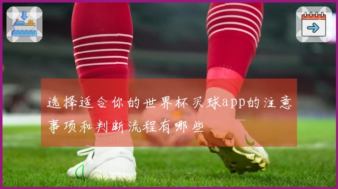 选择适合你的世界杯买球app的注意事项和判断流程有哪些